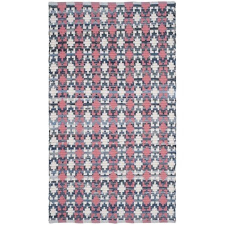 Safavieh Montauk Small Rectangle Area Rug, Coral and Multicolor - 3 x 5 ft. MTK123D-3